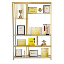 트로피진열장 상패 상장 전시대 장식장 기념품 선반, 화이트 골드 80x25x180