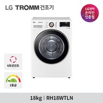 LG전자 트롬 건조기 RH18WTLN 18kg 화이트, 화이트(DRYKITWT4.KMS)
