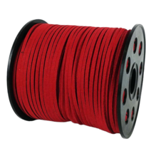 샤무드끈 90m 스웨이드 세무 끈, 15.검빨강