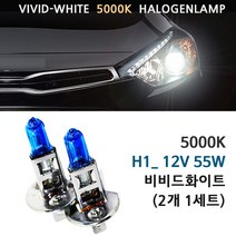 5000K 비비드화이트 현대 그랜드 스타렉스 07-17년 전조등 상향등 하향등 안개등 자동차램프, 1세트, 5000K 그랜드 스타렉스 상향등 H1(2개1세트)