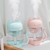 레토 3 in 1 고양이 미니가습기 + USB램프 + USB선풍기, KHD01(민트)