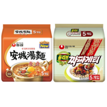 농심 안성탕면 125g + 짜파게티 140g 5개 세트, 10개