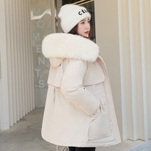 DFMEI 미디 파이 극복 패딩 뽀글이 안감 패딩 점퍼