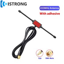 433MHz GSM 패치 안테나 5dbi 햄 라디오 드론 DTU 모듈 스마트 홈 용 야외 장거리 옴니 신호 부스터 전류 T, 433mhz ts9