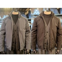 지이크 파렌하이트 헨리넥 남자 경량 점퍼 덕다운 숏 패딩 FWFD22JX06551A