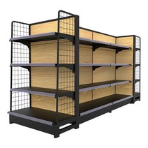 편의점 과자진열대 우드 중고 가게 제품 디피 곤도라, 상세 페이지 참고, 블랙90x74x195cm(5단)