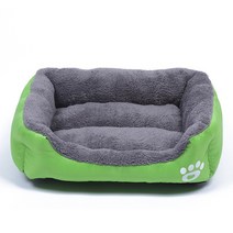 접이식 간이 침대 야전 캠핑 1인용 휴게실 WHPC 개 침대 개를위한 따뜻한 방수 부드러운 애완 동물 빨 수, 12 Green_04 XL