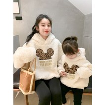 희희엄마 친자복 양모 가두툼 맨투맨 모녀복 겨울옷 뉴