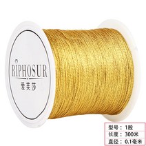 포장용 행사용 금실 은실 뜨개끈 금실실 핸드메이드 골드 6줄 팔찌 끈 diy 소재 가방, 01 1주식-금실-0.1-300쌀