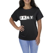 DKNY 스포츠 여성 로고 Activewear 티 풀오버 탑 애슬레틱 플러스 0368 330560