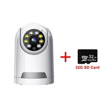 애견모니터 베이비모니터 무선cctv 3MP 와이파이 PTZ 카메라 실내 스마트 홈 자동 추적 미니 감시 캠 V380, 02 Camera add 32G