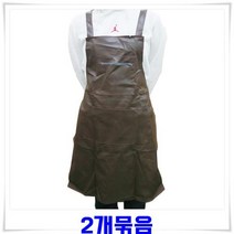 시둥마켓 +[시둥마켓]+_ 청앞치마 수납앞치마 데님앞치마 공예앞치마 공구앞치마 심플앞치마, 인조가죽 생활방수 포켓앞치마 2개-갈색 작업용