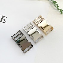 헤세드 NEW) 금속버클 가방버클 가방부자재 리드줄버클(내경20mm), 3컬러전부(3개)