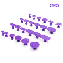 24pcs 당김 탭 자동차 바디 페인트가없는 우박 덴트 제거 수리 도구 접착제 풀러 수리 덴트 페인트 손상을 방지합니다.