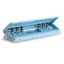 제본기 열제본기 스프링제본기 가정용제본기 6홀 펀칭 머신 조정 가능한 DIY 구멍 감지 북 페이지 스티처, 02 Blue