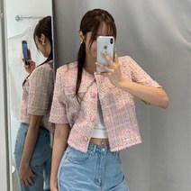 떳다그녀 아키엔 썸머 트위드 자켓