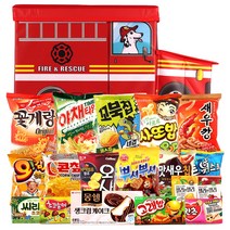소방차 간식박스 심플 18p, 18종, 1세트