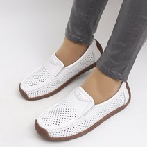 블리슈 나르샤 가죽펀칭슬립온 가죽펀칭단화