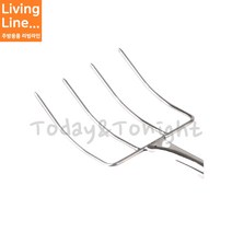 Kitchen 단체급식 대형 주방삽 스텐 볶음 조리용 삽 군대 스텐삽 삼지창 밥삽 도비주걱, 삼지창-중사이즈, [ 1개 ]