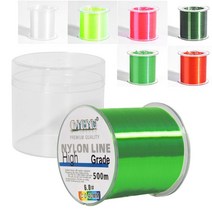 세미플로팅 원줄 모노라인 500m 낚시줄 바다 민물 감성돔 벵에돔 참돔 원투, 형광색