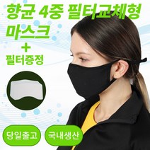 면 마스크 필터 교체형 4중 입체마스크 교체필터 기본20매포함 국내생산, 1장