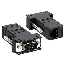 VGA케이블 모니터연결케이블 디스플레이포트 X2 PC-TV 어댑터 VGA 오버 CAT5 비디오 이더넷 케이블 RJ45 120 ft 36 m