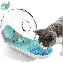 고양이자율급식 달팽이 거품 분수 자동 애완 동물 물 디스펜서 개 대용량 마시는 그릇 애완 동물 용품, 푸른