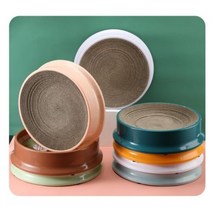 고양이스크래쳐 본품+리필 대형 특대형 원형 리필 캣모나이트 냥모나이트, 핑크
