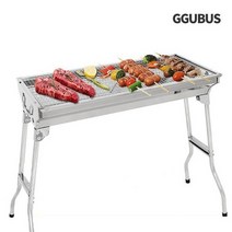 꾸버스 스탠다드 바베큐그릴 접이식 석쇠 야외 캠핑 숯불