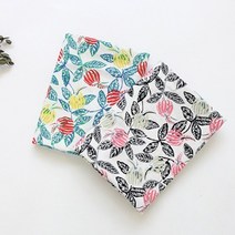 퀼트가게대폭 11수 워싱 린넨 플라워 씨드플랜 천 원단 패브릭, 블루