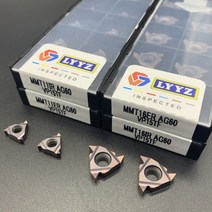 MMT22ER 22IR 16ER 16IR 11IR 11ER AG55 AG60 VP15TF ER6020 US735 CNC 나사 밀링 커터 초경 도구, MMT11IR AG60, 100PCS