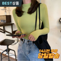 벨레타 여성 기본 반폴라 니트 하프넥 5color