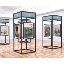 작품전시대 접이식 진열대 서예 작품 미술 전시회, 병풍모형 120x200