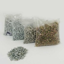 리폼플러스 목재용나사 4mm 경첩나사 봉지판매 은백평 둥근머리 트러스머리 접시머리 오발 목공용 못 피스 철물 도매, 은백접시 4mm나사, 4 X 18mm 은백색 (2000개)