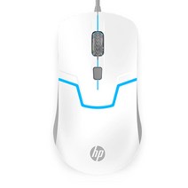 HP LED 백라이트 게이밍 마우스, M100, 화이트