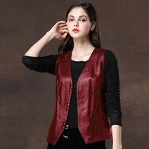 여성가죽조끼 부드러운 가죽 민소매 자켓 조끼 짧은 인조 PU 외투 여성용 2022 봄 가을 패션 의류