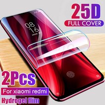 JI 2 4Pcs Redmi 용 스크린 보호기 하이드로 겔 필름 11 10 9 8 7 Xiaomi Mi Pro 8T 12 9T PO U, 1개입