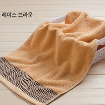 순면 라지 타올 가정용 호텔 호텔 미용실 흡수 성인 소프트 세면대 화이트 핸드 타올, 수건 레이스 브라운, 75x34cm