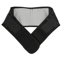 척추 허리 디스크 바른 자세 교정 WooBong 전기석 자기 가열 벨트 등 허리 제품 Ceinture 지원 버팀대 요, 01 Black_02 M