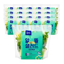 [1am] 알뜰 데일리 세척 야채 샐러드 베이비그린, 100g x 20팩, 20개, 100g