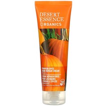 Desert Essence 오가닉스핸드 리페어 크림 펌킨 스파이스 4 oz 118 ml