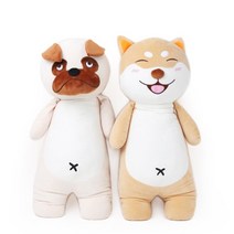 토이웍스 불만독 웃어시바 강아지 애착인형 80cm