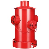 소화전 쓰레기통 레트로 크리에이티브 내부 버킷 포함 대용량 단철 페달 실내 실외 공원 정원 주방 쓰레기통스몰 옐로우 USA 미국, Large, Red