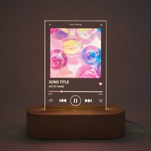 [주문제작] LIFE PLAY! LOVE PLAY! 아크릴 플레이어 무드등, Thank you, A타입