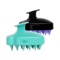 HEETA 헤어 두피 마사지기 샴푸 브러시 2팩 비듬 실리콘 강모 습식 건식 모발 방수 헤어 스크러버 남성 여성에게 적합(그린 블랙), 그린 amp 블랙