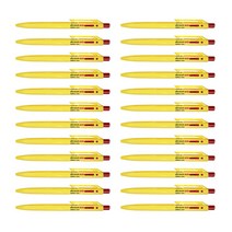 라인플러스 아브락사스 볼펜 1.0mm, 적색, 24개