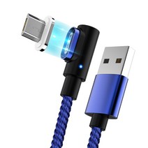 안드로이드5핀 고속케이블 갤럭시 노트 자석 케이블 마그네틱 충전기 게이밍 충전 Q7 (안드로이드5핀) 자석케이블, 1개, (안드로이드5핀 세트)자석어답터+2M 공용케이블(블루)