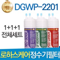 현대큐밍 현대 로하스케어 DGWP-2201 고품질 정수기 필터 호환 전체1년, 선택2_1년관리세트(3+1+1=5개)