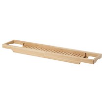 이케아 하베른 욕조선반 확장형 내추럴 14.5x4.5x100cm 대나무 투명아크릴