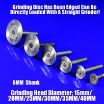 1pcs 6mm 생크 원형 톱 블레이드 맨드릴 로터리 다이아몬드 터보 디스크 화강암 대리석이있는 나무 금속 석재 절단 블레이드 디스크, 30mm, 평범한